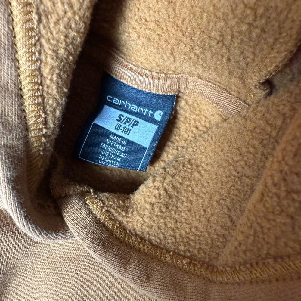 Carhartt Kids'‎ Tan Hoodie with Logo